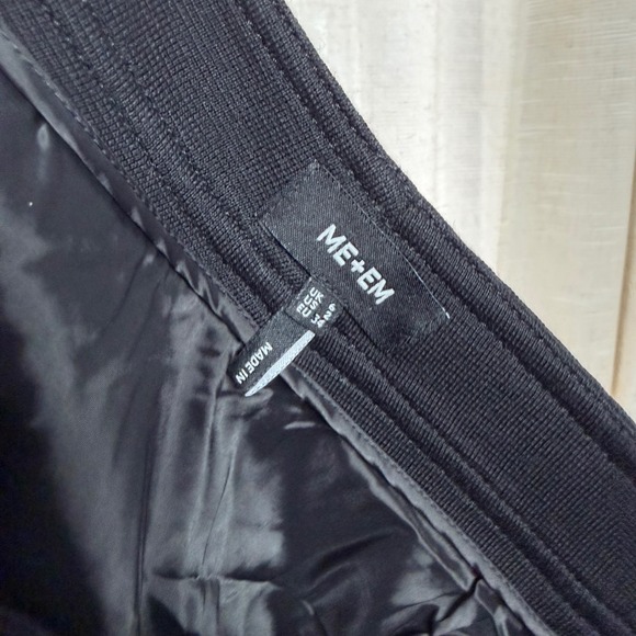 ME+EM Wool Blend Travel Tailoring Midi Skirt Black Pockets Size 2 US 6 UK - Picture 8 of 10